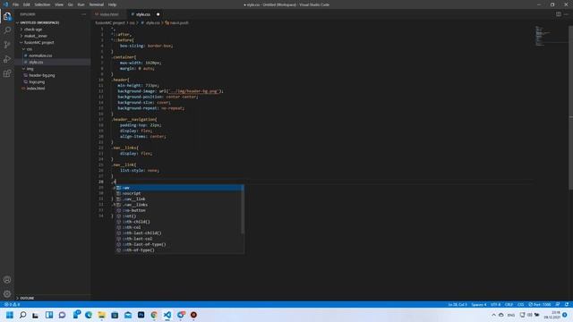 Верстаем ПРОЕКТ на чистом HTML, CSS, native JS. NAV - #1 смотреть онлайн