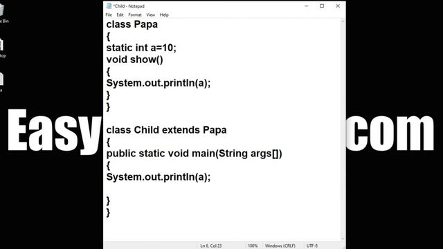 Java lect 41 Inheritance, static, non static, object in Java | Campus placement | Hindi смотреть онлайн