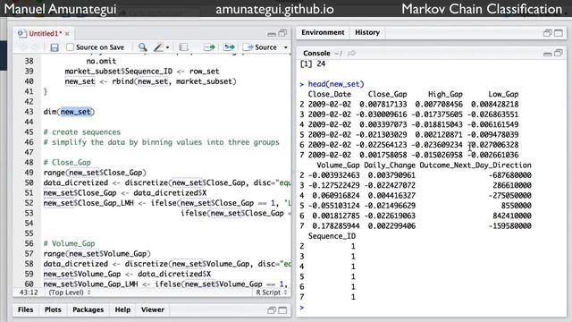 Predict Stock-Market Behavior using Markov Chains and R смотреть онлайн