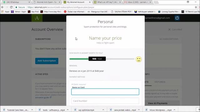 Cara Pasang Akismet Plugin Anti spam di Wordpress Hub WA 0878 6166 1205 смотреть онлайн
