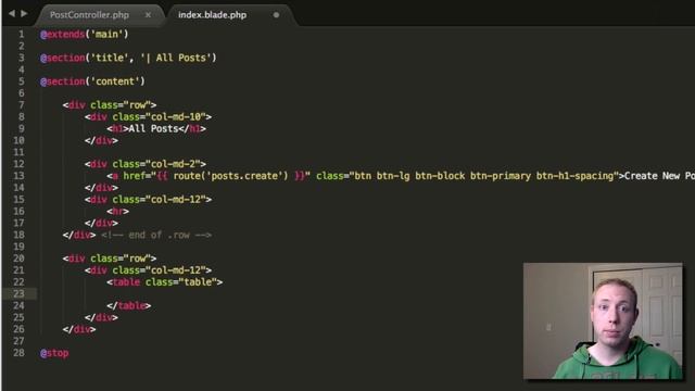 Part 16 - Read our CRUD [How to Build a Blog with Laravel 5 Series] смотреть онлайн