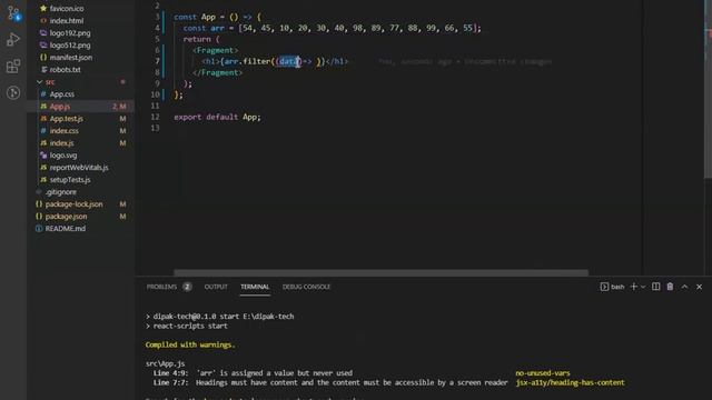Filter() Method in Js , React JS in Hindi | Filter in Javascript смотреть онлайн