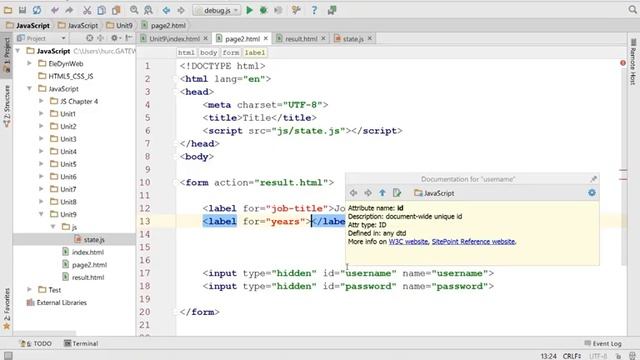 JavaScript Managing State Using Hidden Form Fields смотреть онлайн