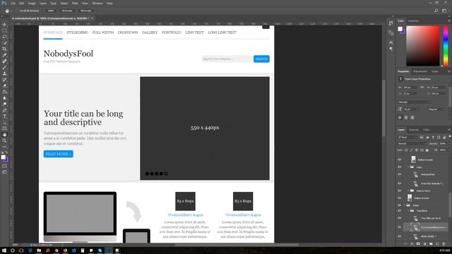 Web Development Live Class 16 | Photoshop 02 | PSD Tutorial смотреть онлайн