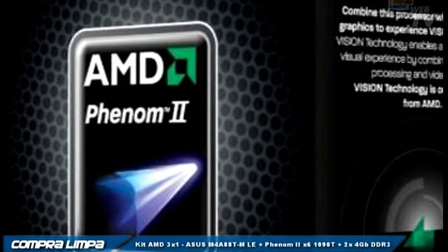 Kit AMD - ASUS M4A88T-M LE + Phenom II X6 1090T + 2x 4Gb DDR3 1333Mhz
