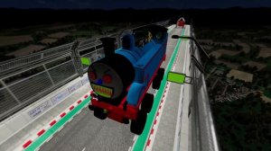 КАТАЕМСЯ НА МОСТРАХ ПОЖИРАТЕЛЯХ И ПРЫГАЕМ ЧЕРЕЗ ОГРОМНУЮ ПОКРЫШКУ! Гоша и Чич. Beamng drive.