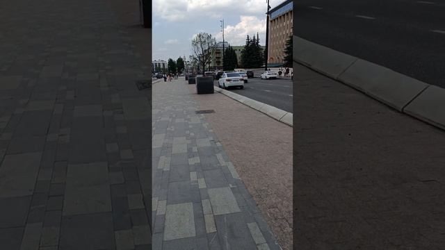 Открыли пешеходную зону! Октябрьская площадь, Пермь. смотреть онлайн