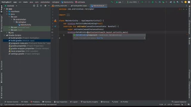 Rating Bar in Android Using Kotlin | Android Tutorials | AndroIndian смотреть онлайн