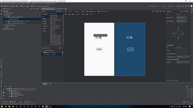 How to make Hello World App in Android Studio 2019. смотреть онлайн