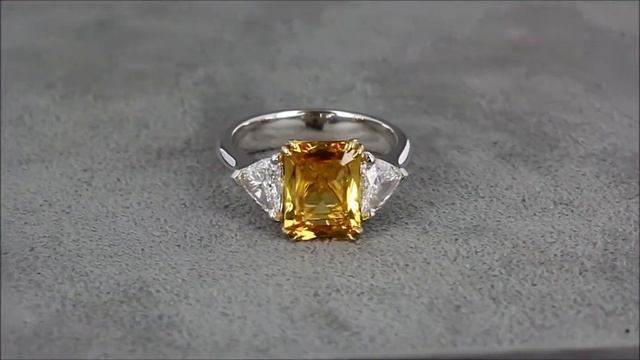 Кольцо с желтым сапфиром и брилллиантами смотреть онлайн