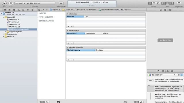 Cocoa Programming L29 - Core Data 1 смотреть онлайн