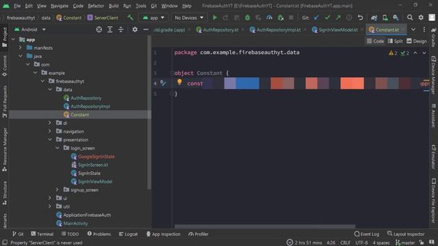 Firebase Google Authentication with Jetpack Compose - Android Tutorial смотреть онлайн