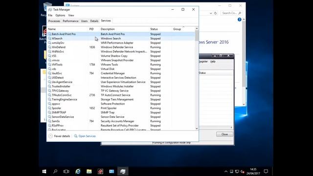 Running Batch & Print Pro as a NT Service on Windows Server 2016 смотреть онлайн