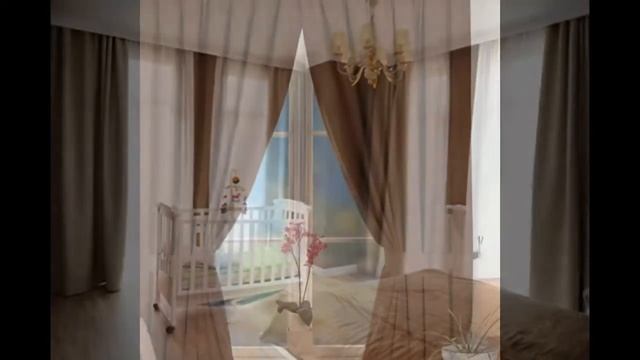 Коричневые шторы в интерьере | Brown Curtains In The Interior