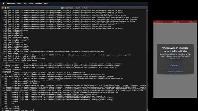 Push notification configuration with Cordova CLI for iOS on Mac OS смотреть онлайн