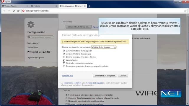 Eliminar cache Opera смотреть онлайн