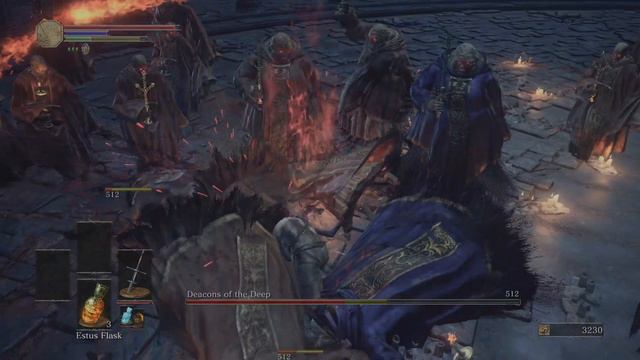 Dark Souls 3: Deacons of the Deep, (Zweihander) Strength Build смотреть онлайн