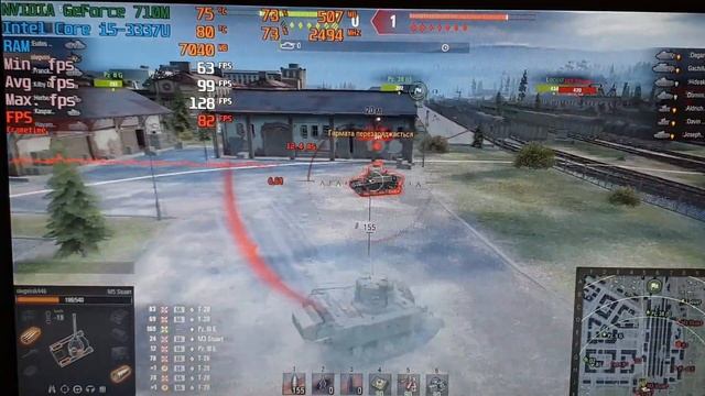 Gaming Test Intel Core i5-3337U NVIDIA GeForce 710M / GTA 5, CS:GO, WOT, FIFA, NFS, MK XL, VALORANT смотреть онлайн