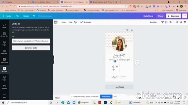 How to Create Digital Business Cards with QR CODES using Canva смотреть онлайн