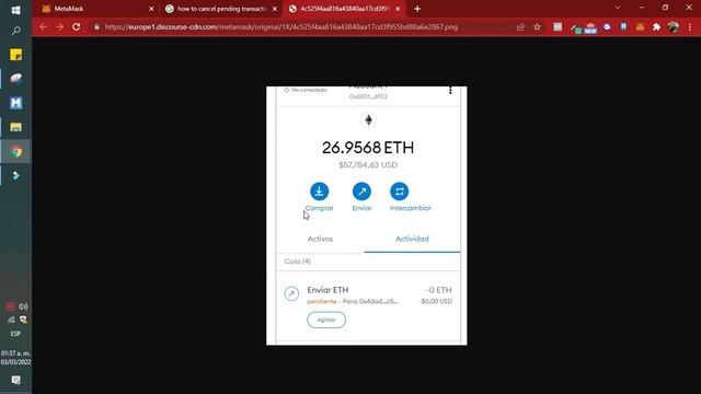 Cómo cancelar la transacción pendiente en Metamask смотреть онлайн