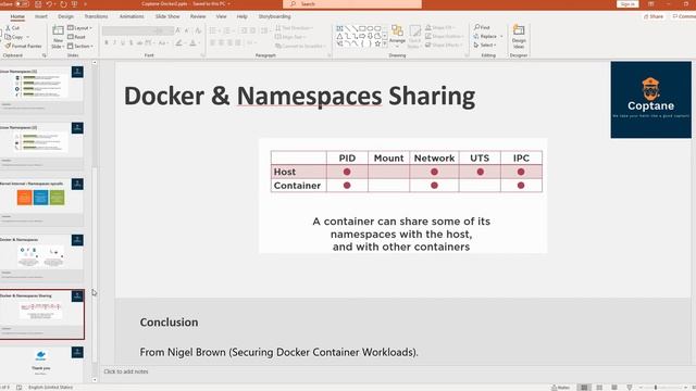 Coptane : Docker & Namespaces смотреть онлайн