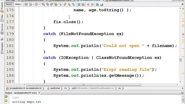 CIT2613_2481 (May 10 2018) (Object input and output streams part 2) смотреть онлайн