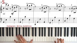 ПЬЕСА ВО ФРАНЦУЗСКОМ СТИЛЕ Облегченный вариант Очень красивая мелодия на пианино Ноты Very beautifu