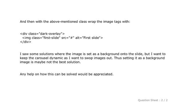 HTML : bootstrap 4 beta carousel dark overlay смотреть онлайн