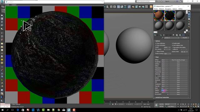 3ds Max Vray Realistic Granite Material Tutorial смотреть онлайн