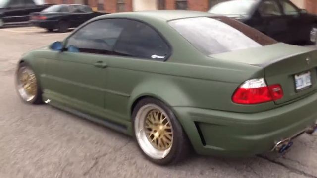 Matte military green BMW M3 by Restyle It - Wrapped to Perfection смотреть онлайн