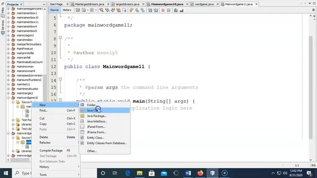Java - Lesson #10 - Word Game Program Demonstration смотреть онлайн
