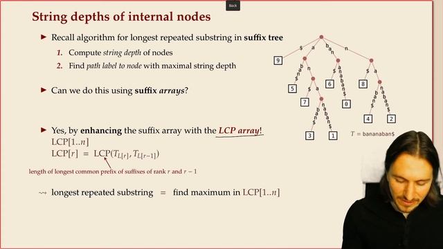 COMP526 6-9 §6.7 LCP arrays смотреть онлайн