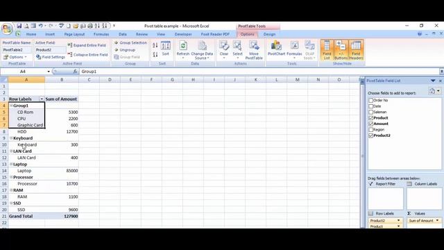 EXCEL - GROUP PIVOT TABLE ITEMS смотреть онлайн