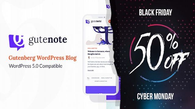 Gutenote - Gutenberg WordPress Blog Theme | Themeforest Website Templates and Themes смотреть онлайн
