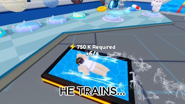 ? JACK The Swimmer & His OP Code - SWIM RACE SIMULATOR Roblox Game !!!! смотреть онлайн