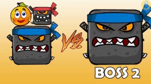Red Ball 4 - Orange Ball, Ninja Box, Boss 2 Vs All Boss in Red Ball 4