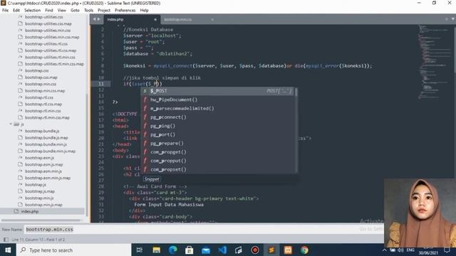 Cara Membuat CRUD Dengan PHP & MySQL + Bootstrap 5 dalam 1 halaman смотреть онлайн