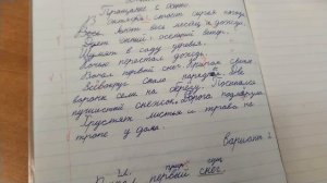 Проверяю контрольную работу по русскому языку