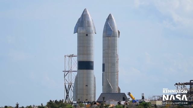 New Launch Tower Section Prepped for Transport | SpaceX Boca Chica смотреть онлайн