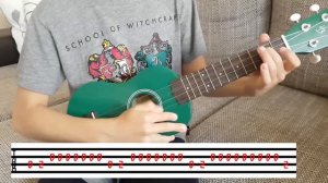 Акула туруру (Baby Shark) на укулеле (разбор)