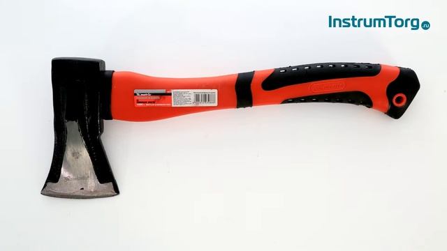 Топор-колун с клиновидным полотном 1000 г, фибергласовое двухкомпонентное топорище 380 мм смотреть онлайн
