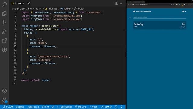 Weather App Build (Vue 3 & Tailwind) #14 - Route Transitions смотреть онлайн