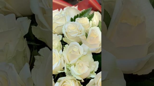 Букет белых роз