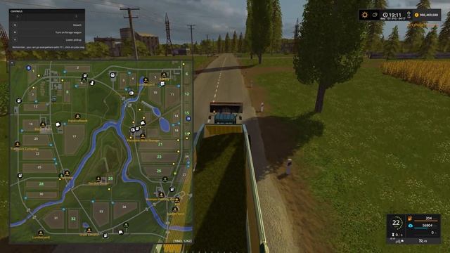 FS | 17 | Mods JOHN DEERE 6000 Ten Series And JD100K Forage Wagon смотреть онлайн