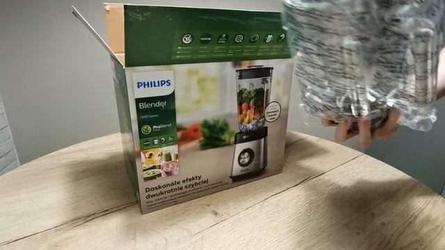 Распаковка - Блендер стационарный Philips HR3571/90 смотреть онлайн