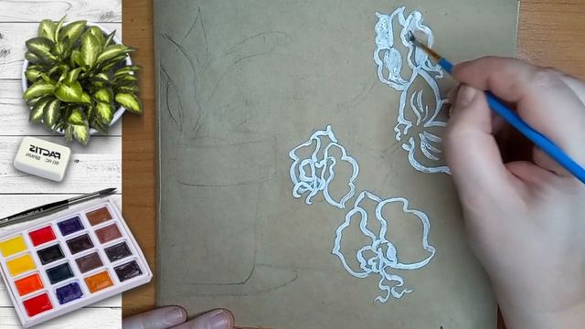 Как нарисовать орхидею. How to draw an orchid смотреть онлайн