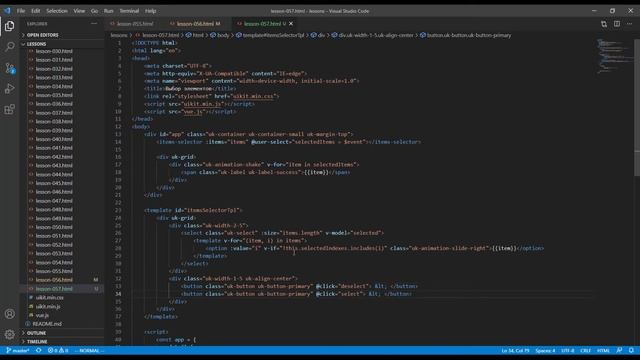Урок 057. VueJS. Выбираем внаружу компонента смотреть онлайн