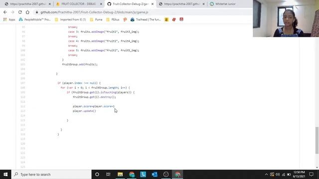 Fruit Collector Debug 2| Whitehat jr project| Visual Studio Code| Firebase Database смотреть онлайн