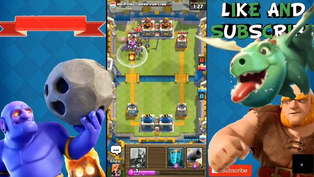 Эпик Бой 2 на 2 /clash royale смотреть онлайн