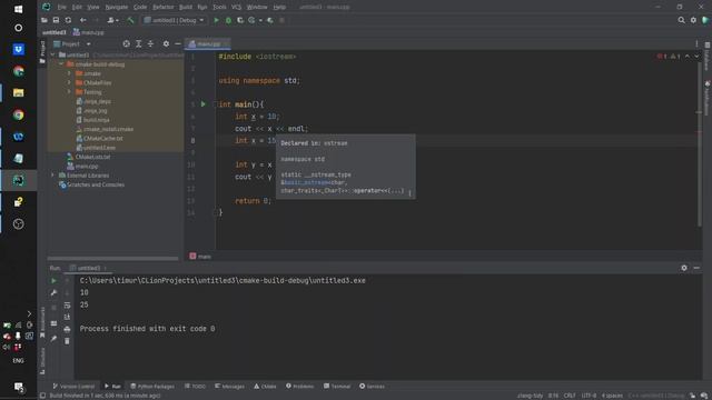 5. Переопределение переменной и создание константы(const) смотреть онлайн